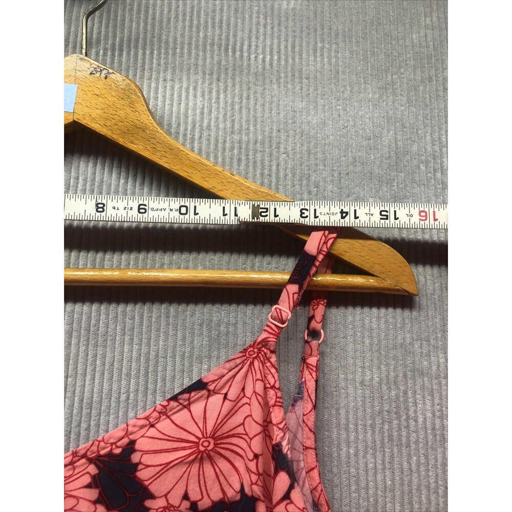 Isabel Ingrid Isabelle Dress M Pink Red Blue Floral Spaghetti Strap Tie Back - Picture 4 of 16